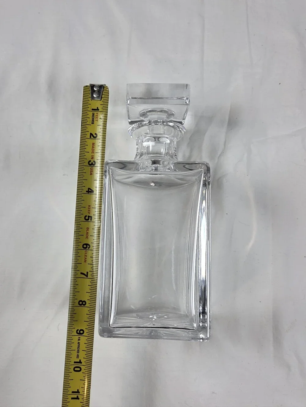 Vintage Crystal Whiskey Decanter with Stopper 9